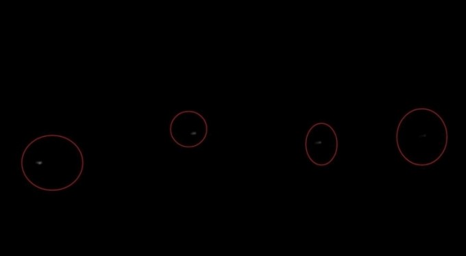 İnegöl'de gökyüzünde esrarengiz ışıklar göründü