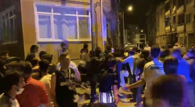 Bursa'da, taraftarlar böyle birbirine girdi