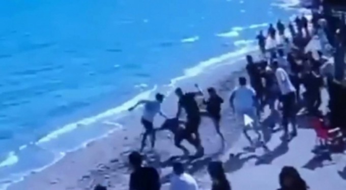 Sahilde doğum günü kutlamasında kan aktı