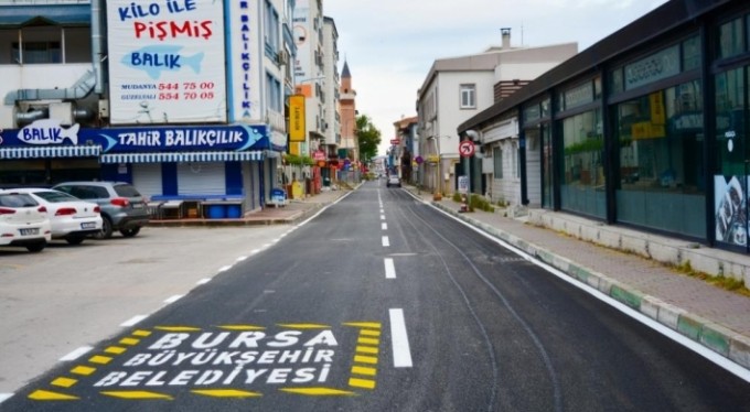 Mudanya caddeleri artık pırıl pırıl