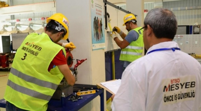 Bursa'da 5 yılda 70 bin çalışan belgelendirildi