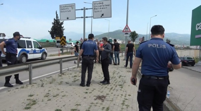 Bursa'da, trafikte kurşun yağmuruna tuttu