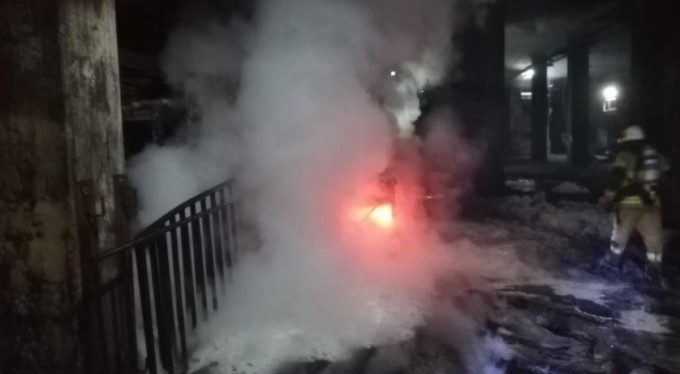 Bursa'da korkutan fabrika yangını