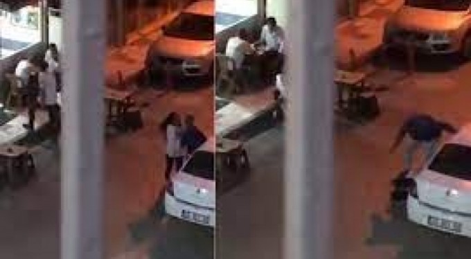 Sokak ortasında kadına şiddet uygulandı, kimse istifini bozmadı