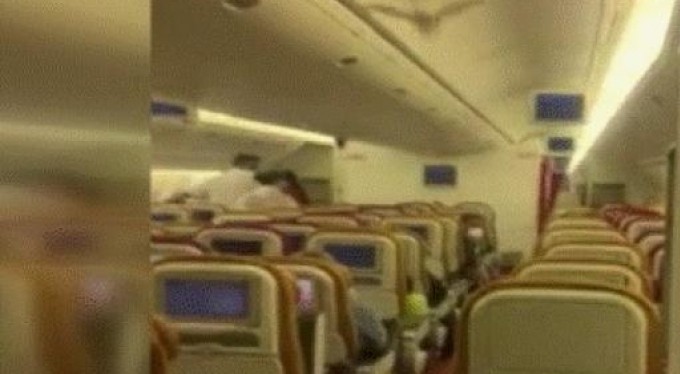 Yolcu uçağında "yarasa" paniği