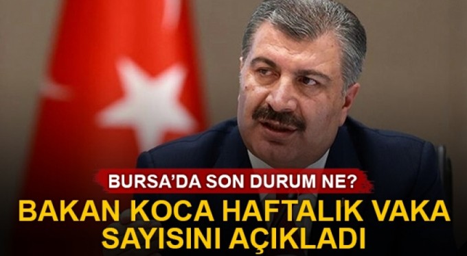 Bakan Koca illere göre haftalık vaka sayısını açıkladı