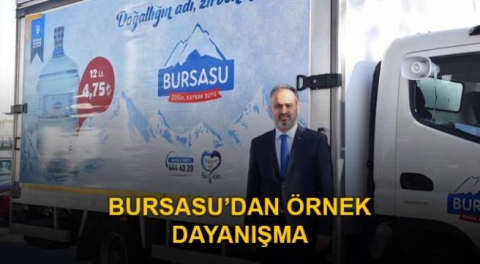Bursasu'dan örnek dayanışma