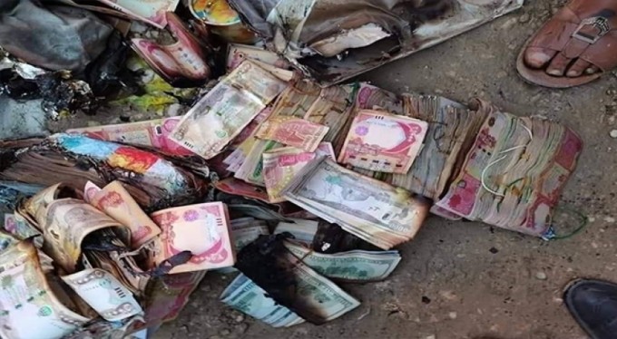 Irak'ta kamp yangınında bir göçmenin 118 bin doları yandı