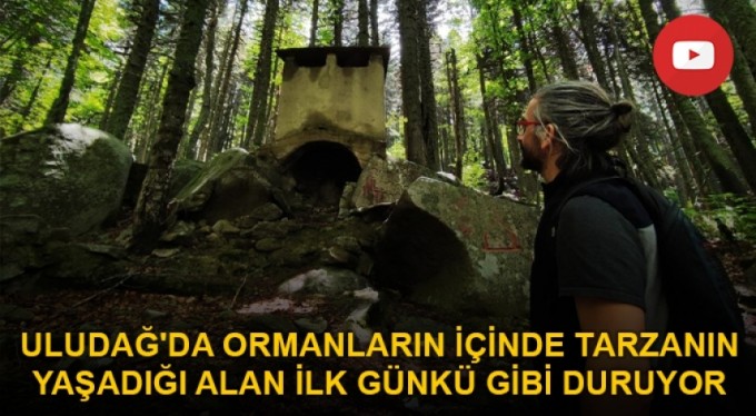 Uludağ'da ormanların içinde tarzanın yaşadığı alan ilk günkü gibi duruyor
