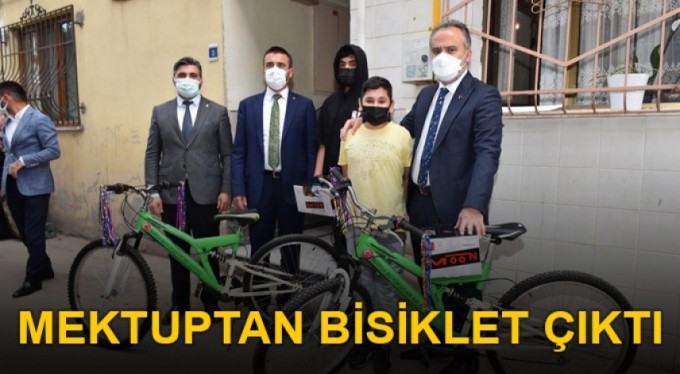 Mektuptan bisiklet çıktı