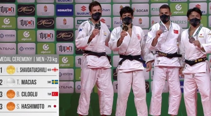 Milli judocu Bilal Çiloğlu Dünya üçüncüsü