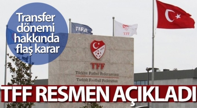 TFF'den transfer için sürpriz karar