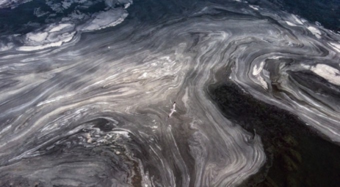 Marmar denizindeki müsilaj uzaydan görüntülendi!