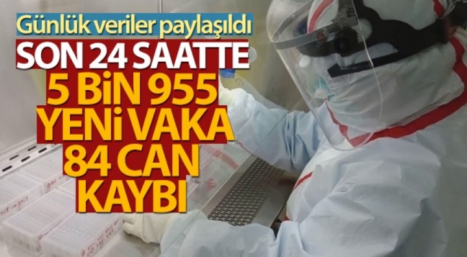 Türkiye'de son 24 saatte 5.955 koronavirüs vakası tespit edildi