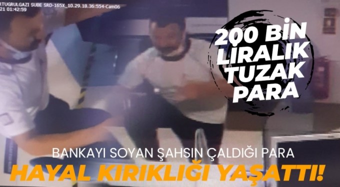 Bankayı gece yarısı böyle soydu, aldığı para hayal kırıklığı yaşattı!