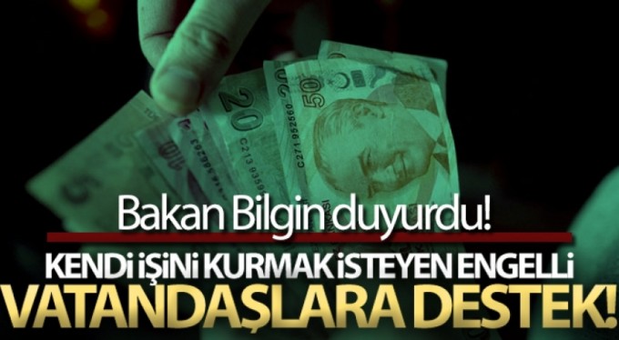 Kendi işini kurmak isteyen engelli vatandaşlara destek!