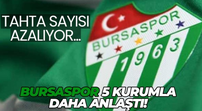 Tahta'da sayı azalıyor: 5 Kurumla daha anlaşma sağlandı