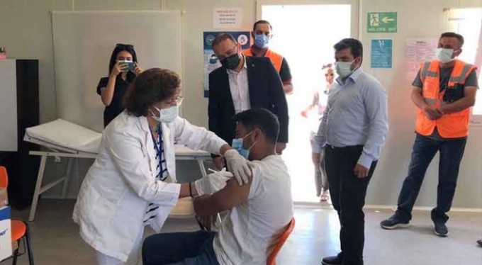 TOGG şantiyesinde aşılama mesaisi