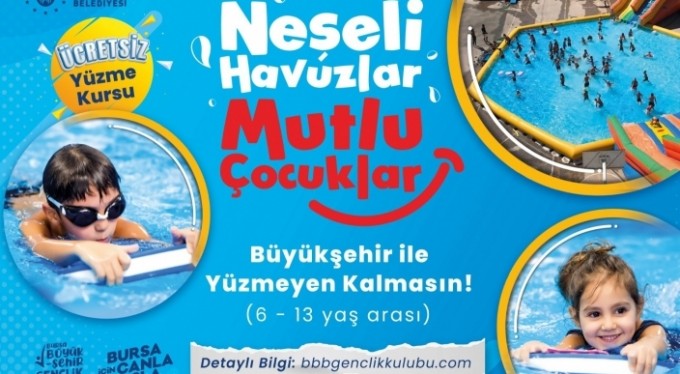 Yüzme havuzu çocukların ayağına geliyor