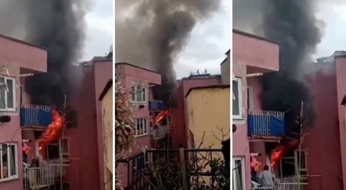 Korku dolu anlar! Bursa'da 5 katlı binanın en üst katında patlama!