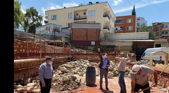 Kestel'in ilk millet kıraathanesi ve kütüphanesi'nde çalışmalar sürüyor