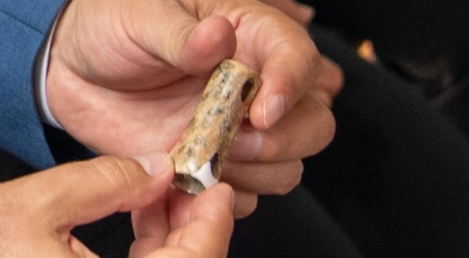 Anadolu'nun 8 bin 500 yıllık ilk müzik aleti Bilecik'te bulundu