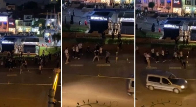 Bursa'da meydan kavgası kamerada