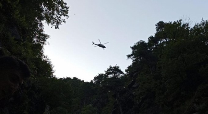 Uludağ'da askeri helikopterli kurtarma operasyonu