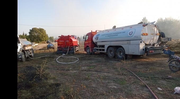 Çiftçinin bir yıllık emeği küle döndü