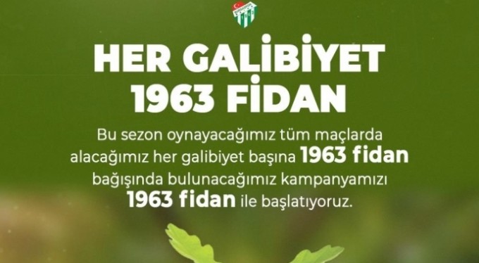 Bursaspor'dan örnek proje