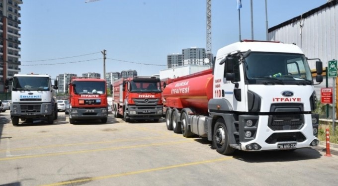 Bursa itfaiyesi Marmaris yolunda