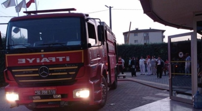 Rehabilitasyon merkezinde yangın paniği