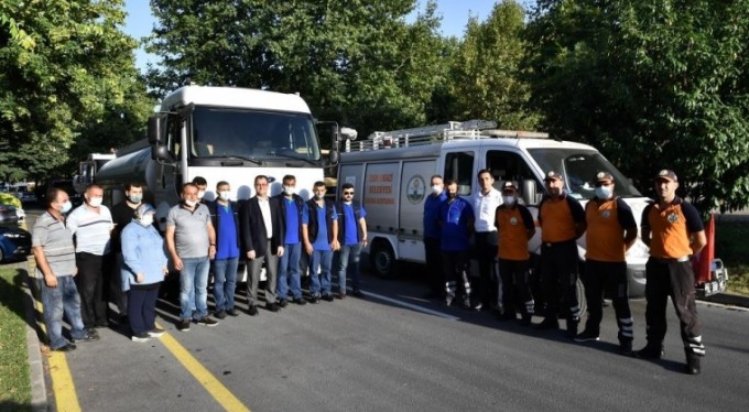 Osmangazi'den yangın bölgesine yardım eli