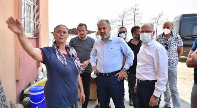 Başkan Gürkan'dan &acirc;fet bölgesine destek ziyareti