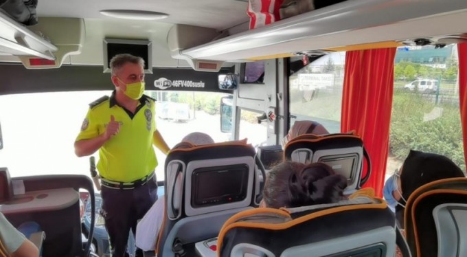 Bursa'da şehirler arası otobüs seferleri polis kontrolü altında
