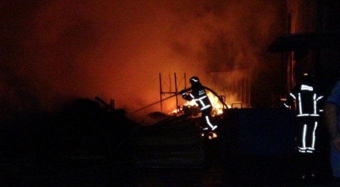 Bursa'da palet yangını kontrol altına alındı