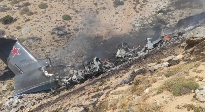 Kahramanmaraş'ta yangın söndürme uçağının düşme anı!