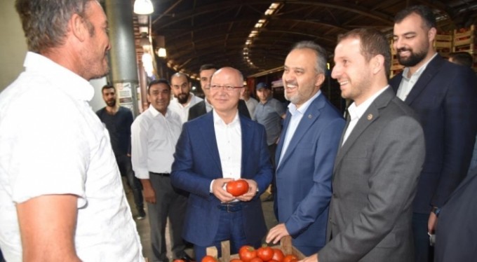 Gürkan'dan hal esnafına ziyaret