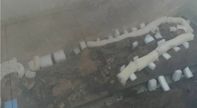 Bursa'da lahit içerisindeki mumyalanmış anne ve kız ilk defa görüntülendi