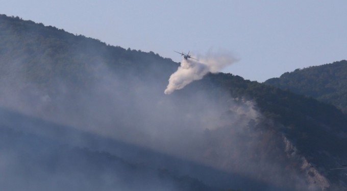 Kaz Dağları'nda yangın