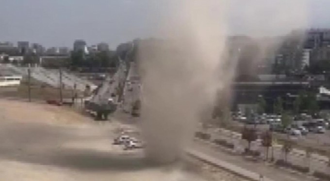 Bursa'da bir kez daha hortum paniği yaşandı