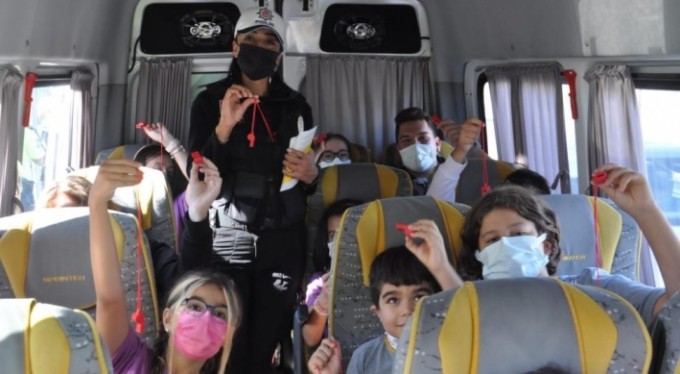 Bursa'da öğrenci servisleri denetlendi