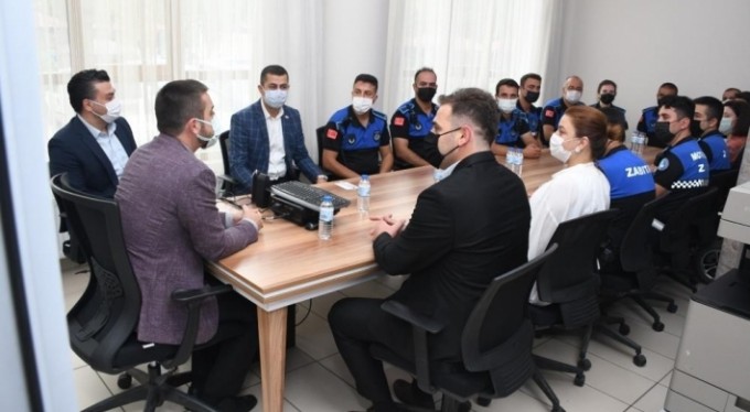 Başkan Tanır, zabıta teşkilatını ziyaret etti