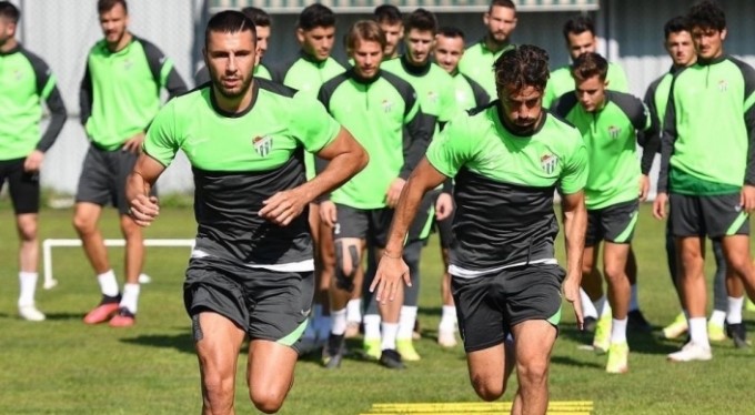 Bursaspor'da Balıkesirspor maçının taktik antrenmanı yapıldı