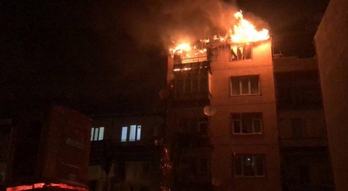 Gemlik'te korkutan yangın