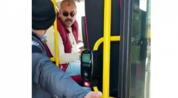 Bursa'da engelli bir kişi özel halk otobüsüne alınmadı