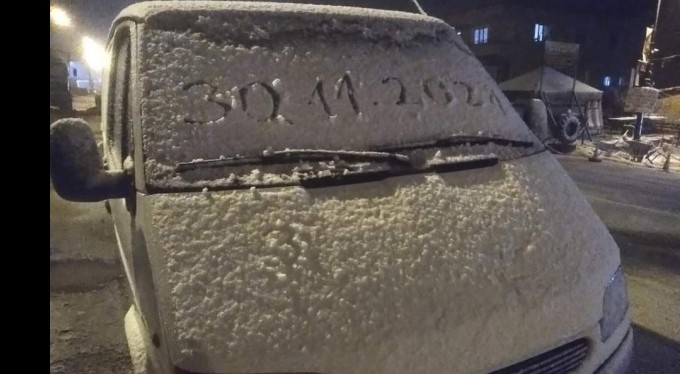 Bursa'nın Keles ilçesinde yoğun kar yağışı