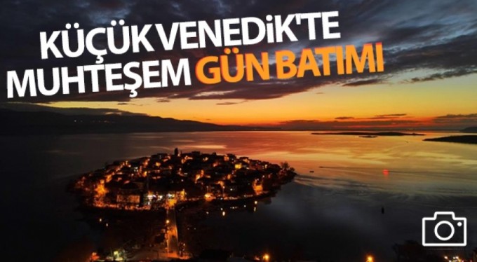Gölyazı'da muhteşem günbatımı