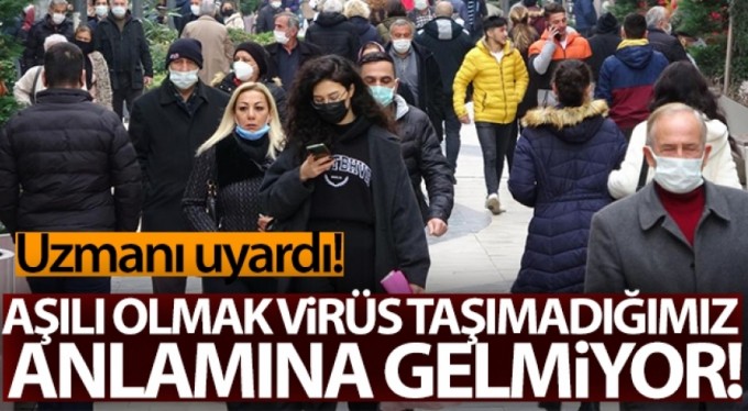 Prof. Dr. Enginyurt: 'Aşılı olmak korona virüsü taşımadığımız anlamına gelmiyor'