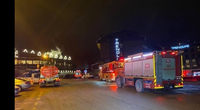 Uludağ'da otelde yangın paniği